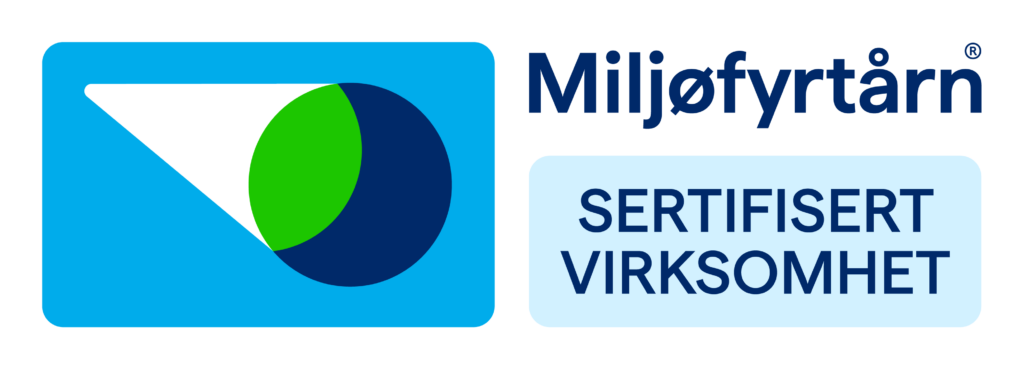 Miljøfyrtårnlogo for å vise at Ecosør er Miljøfyrtårnsertifisert